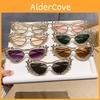 Elegant Metal Frame Cat Eye Sunglasses With Uv400 For Party And Stage Performance