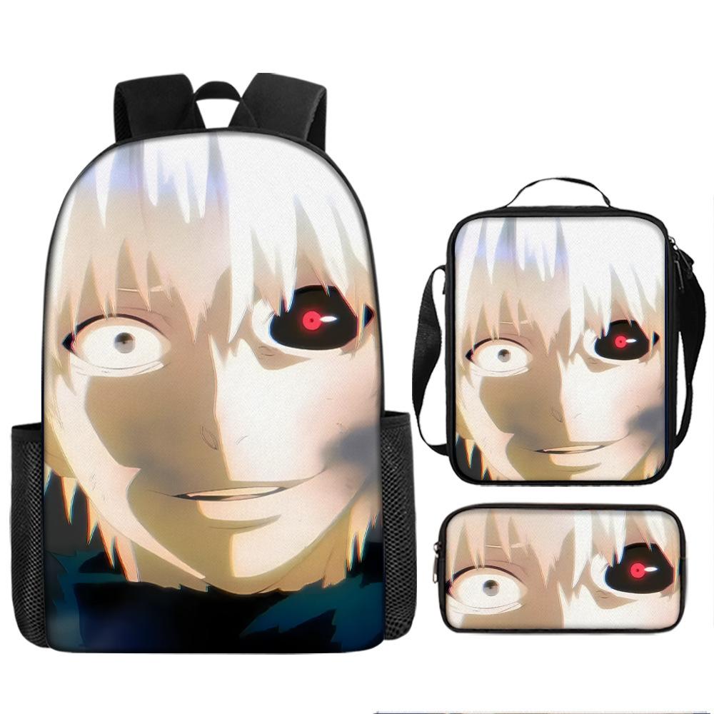 Anime Peripheral Backpack Tokyo Ghoul Food Backpack Kimuken School Bag Computer Bag Tokyo Ghoul Backpack