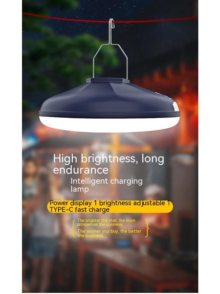 Camping Lanterns Portable LED Hang Tent Light Rechargeable Outdoor Fishing Emergency Lighting UFO Night Lamps