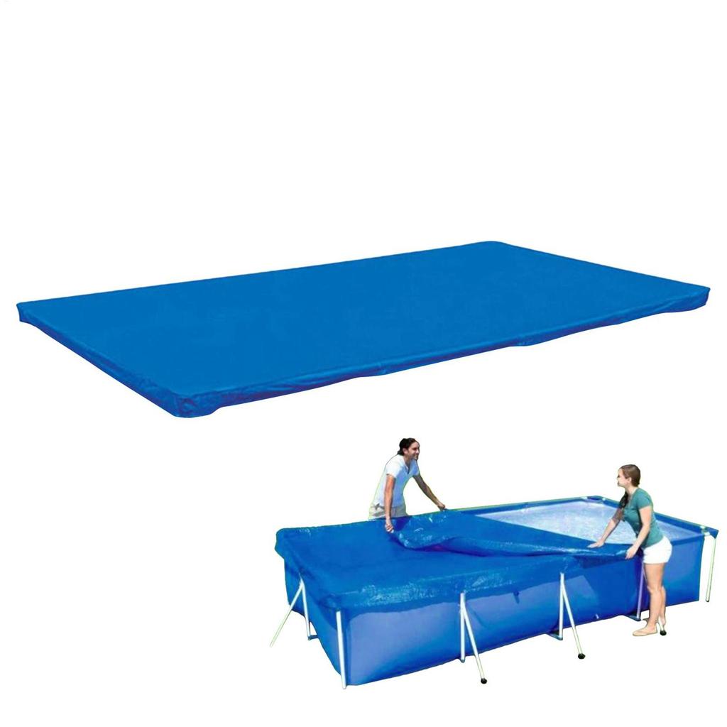 Rectangle Solar Swimming Pool Cover 400x211cm Outdoor Pool Anti-UV Dustproof Cloth Summer Waterproof Hot Tub Blanket Dust Cover