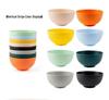 Cross-border PP Plastic Bowl Set - Multi-purpose for Dormitory: Includes Water, Fruit, Salad, Noodle, Soup, and Rice Bowls. Large Size.