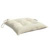 Chair Cushions 2 Pcs Cream White 40x40x7 Cm Oxford Fabric