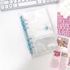 Korean Transparent Loose-Leaf Sticker & Photo Storage Album, A6, Multifunctional Journal for 3-Inch Photos