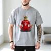 Vintage Retro Soccer Graphic Tee Short Sleeve Relaxed Fit Vikings Number 9 Lotus Pose Unisex T-Shirt Football Fan