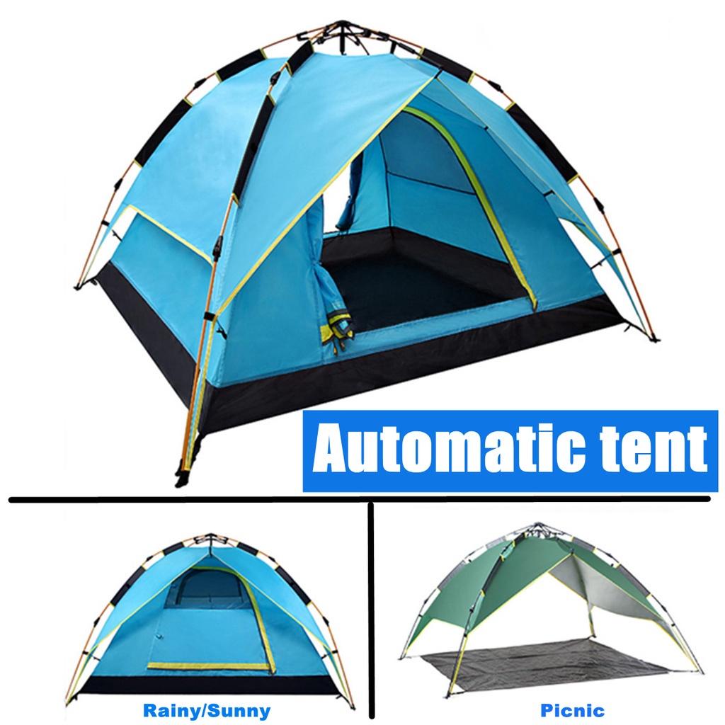 200 X 200 X 135cm 3-4 Person Dual Layer Waterproof Windbreak Portable Outdoor Equipment Camping Tent