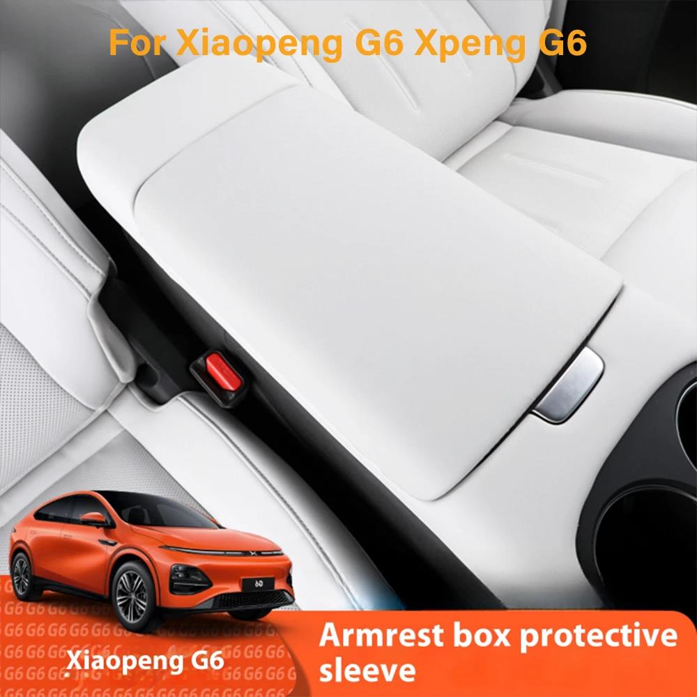 For Xiaopeng G6 Xpeng G6 Car Handrail Box Protective Cover Leather Handrail Protective Cover Modified Interior Accessories