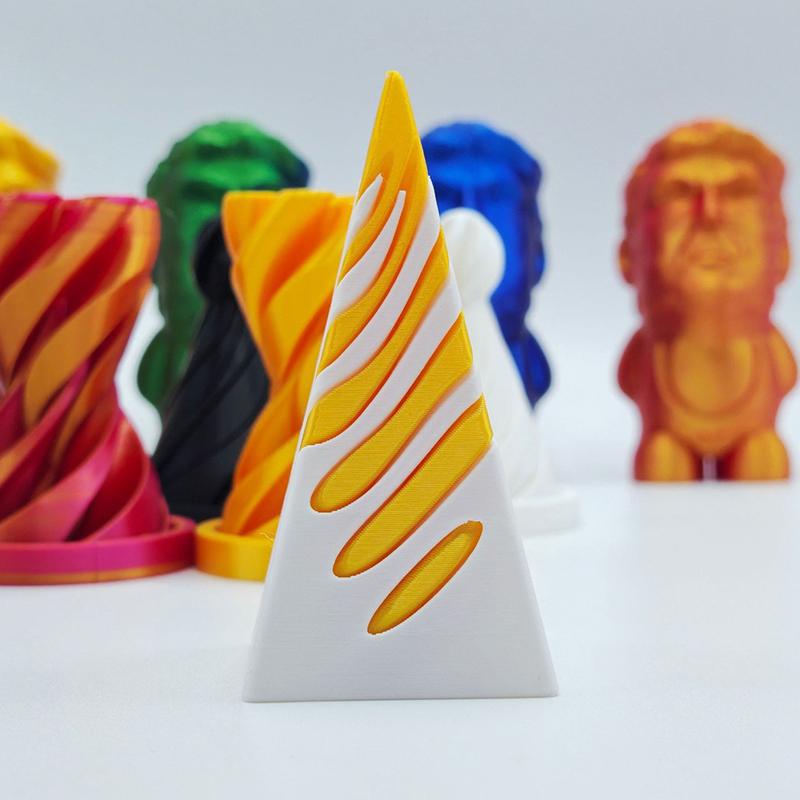 1Pc Kids 3D Printed Spiral Cone Fidgeting Toy Impossible Pyramid Passthrough Sculpture Antistress Anxiety Relieving Adults Toy