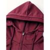Herren Kapuzenpullover mit fester Farbe für Frühling und Herbst, Sport- und Arbeitskleidung für Jugendliche, Trendige Marken-Kapuzenjacke