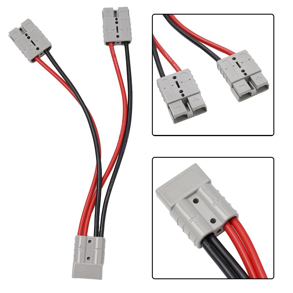 Gray Double Y Adapter 10AWG/12AWG 1pcs 4/6mm 50 Amp