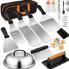 Stainless Steel BBQ Tool Set - Outdoor Grill & Teppanyaki Spatulas
