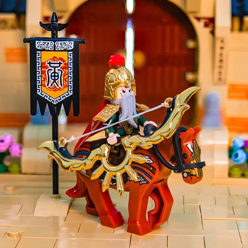 Building Block Man Figurine Three Kingdoms Zhuge Liang Armor Version Lu Bu Children's Assembly Toy Boy Holiday Gift Collection