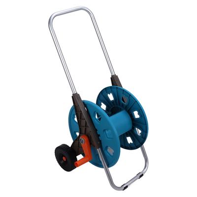 G1 2 Garden Hose Reel Cart with 2 Wheels Garden Waterpipe Rack Watering Trolley Hold 60M Hose