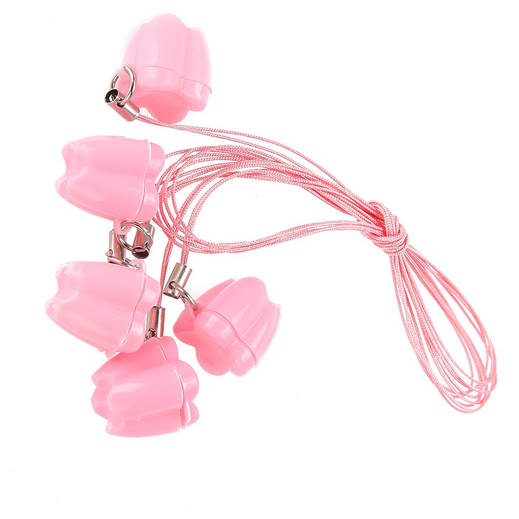 5pcs Plastic Baby Milk Tooth Storage Box with Rope Tooth Saver Necklaces