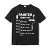 Funny Painter Hourly Rate Apparel For Painters T-Shirt Funky Personalized T Shirt Cotton T Shirt For Adult Family - Men's Sum...
