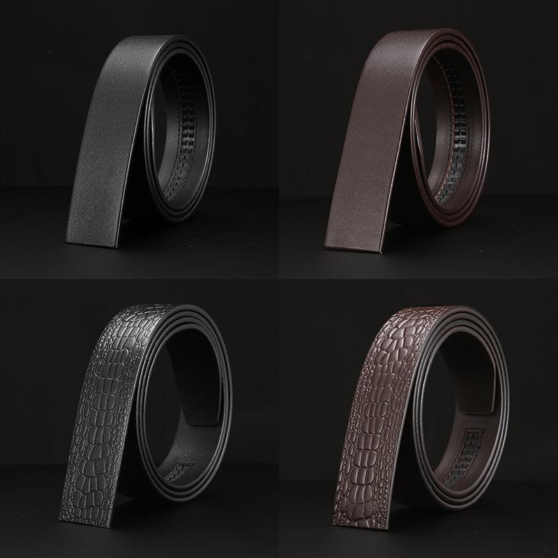 3.5 Wide Retro First Layer Cowhide Men'S Belt Automatic Buckle Body Waist Belt Men'S Leather Belt Men'S Buckle Head