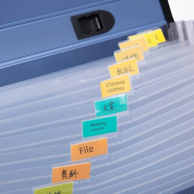 Deli Folder Business File Holder A4 Multi-Layer Hand-Carrying Document Storage Box Archive Folder Student Test Paper Information Bag
