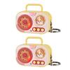 Mini registratore vocale in stile vintage, portachiavi, giocattolo, novità, regalo audio retrò portatile per bambini e adulti