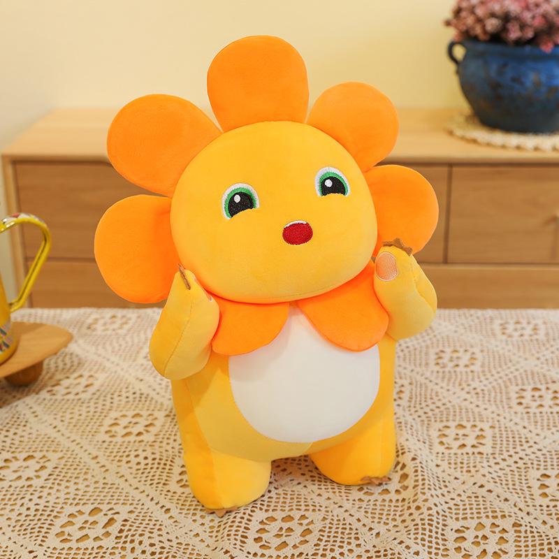 

Плюшевая игрушка Дракон Молоко Динозавра Подсолнух - Милая подушка-динозавр и помощник для сна на дни рождения 35cm 0.35kg