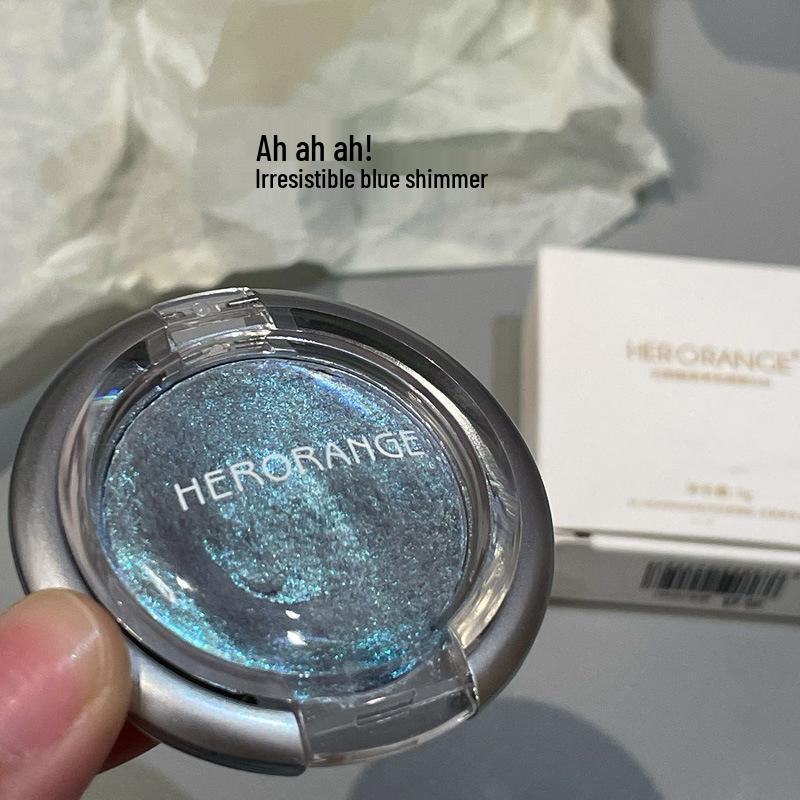 HERORANGE Iridescent Shimmer Eyeshadow Palette: Pearlescent Highlight & Under-eye Glow