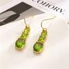 Yanbai Bohemian Green Fashion Dangle Earrings for Women