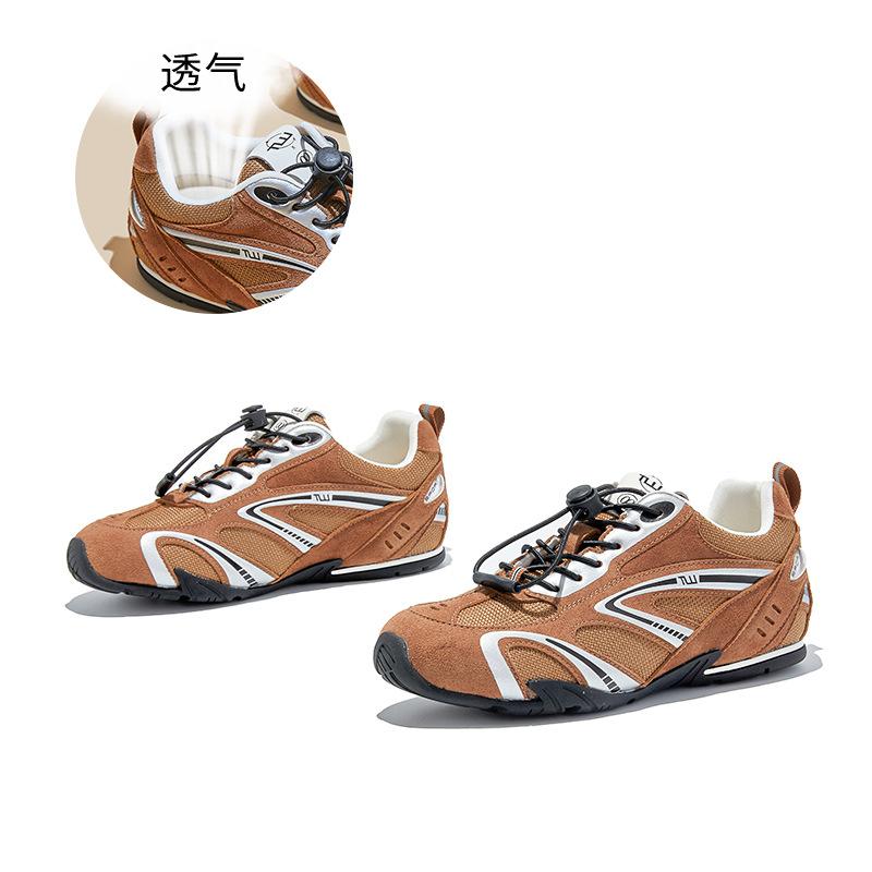 

Wula grass pigskin insoles genuine leather German training shoes women s spring retro running sports dad shoes casual women s shoes 40 коричневий