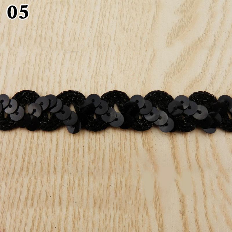 11 Meter Sequin Lace Trim Fabric Glitter Ribbon For Stage Performance Garments Hat Sewing Decor DIY Handmade Craft Accessories