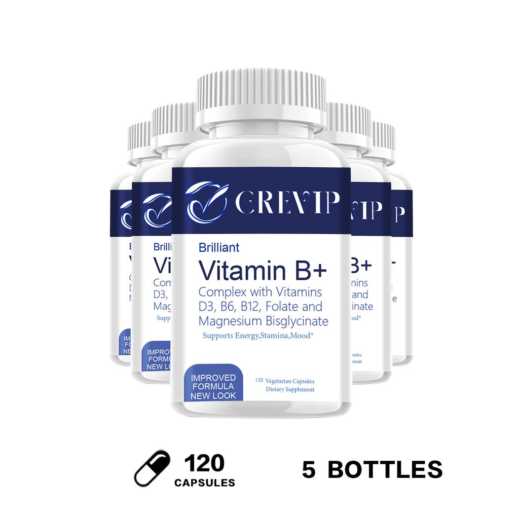 Vitamin-B-Kapseln, enthaltend die Vitamine D3, B6, B12 und einen Glycin-Magnesium-Komplex, 120 Kapseln.
