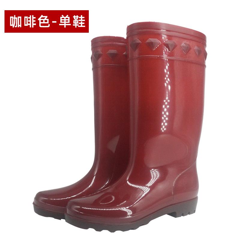 Women's Rain Boots Are Fashionable and Versatile, Comfortable, Waterproof and Rainproof Work Rubber Shoes, Water Shoes, Women's Non-slip Medium Tube