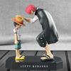 Animation Figure One Piece Luffy Four Emperors Shanks Straw Headwear Luffy Action Figure Monkey D Luffy Collector Miniature Figure Playthings