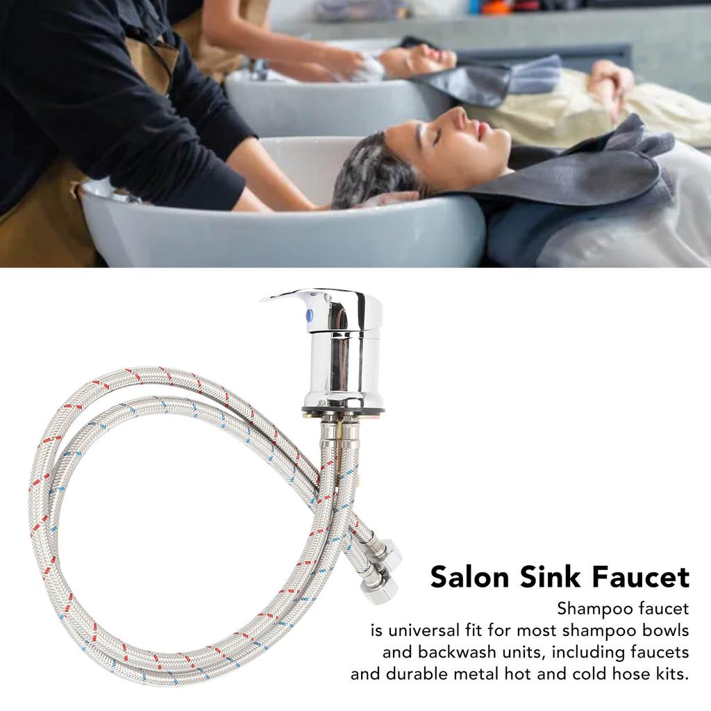 Robinet de șampon cald și rece, amestecare Salon de spălare a părului, robinet pentru majoritatea unităților de spălare inversă pentru bolul de șampon