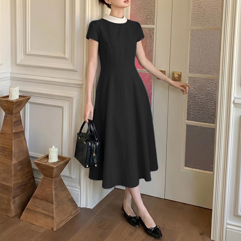 ZANZEA Women Casual Stand Collar Summer Short Sleeve Midi Dress M