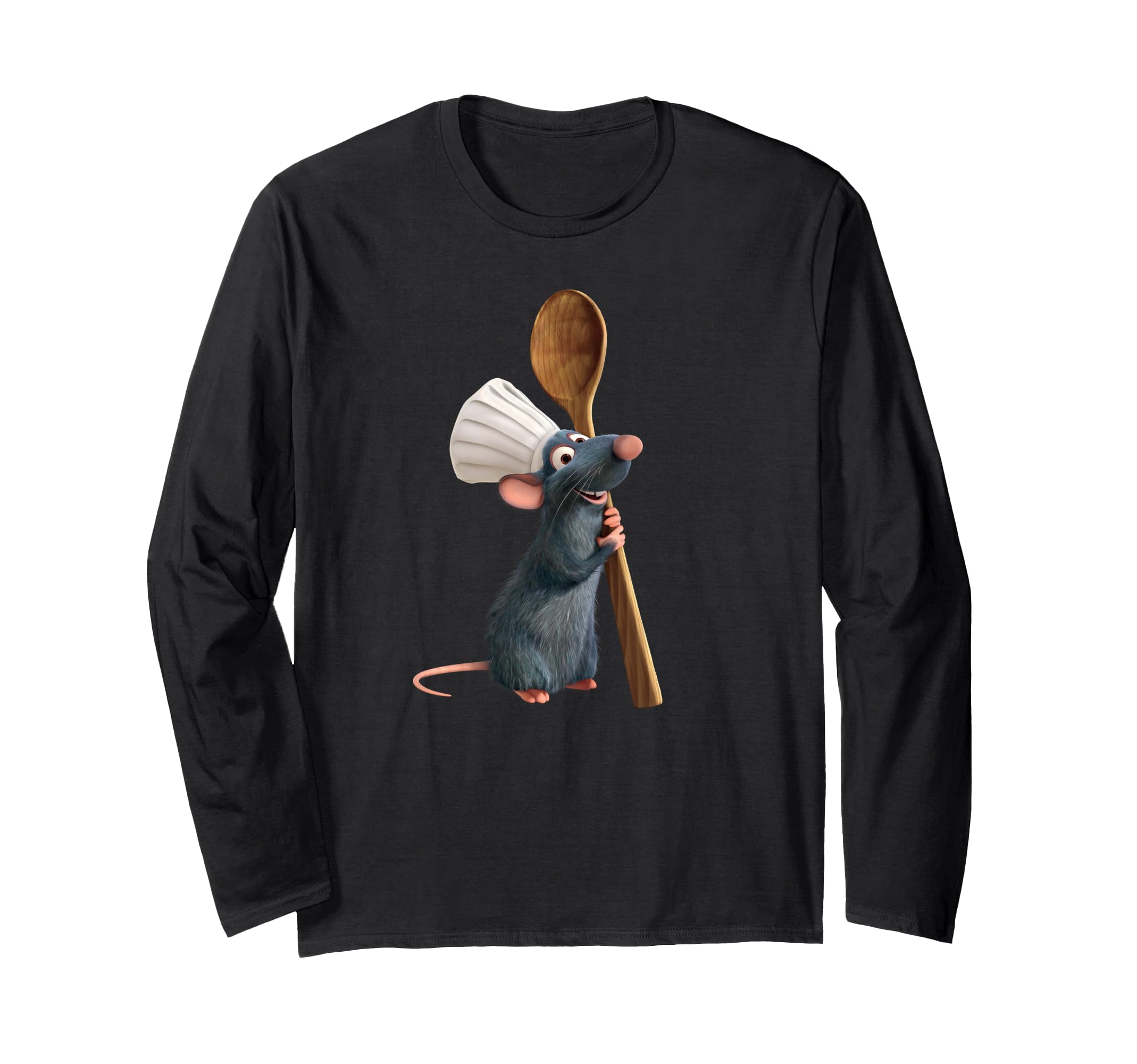 Disney Pixar Ratatouille Chef Remy with Spoon Long Sleeve T-Shirt
