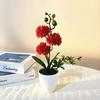 Small Ball Chrysanthemum Artificial Flower Bonsai Multicolor Photo Props Faux Chrysanthemum Flowerpotted Plastic