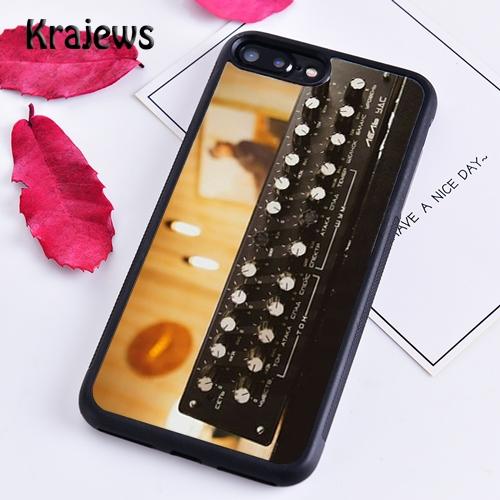 Krajews Vintage Synth Synthesizer Moog Phone Case For iPhone 17 Air 16 15 14 Plus 11 12 13 Pro Max Cover Coque