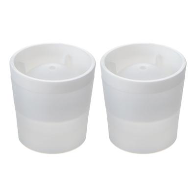 Ice Cube Tray Round X White Made In Japan 6cm Diameter Ice Maker Over 2 Million Units Sold Like-it "My Ice" Approx. 7.5 H7.5cm 2-Pack STK-06 Approx.