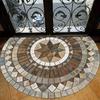 60*90cm Stone Pattern Door Mat, Machine Washable Non-Slip Mat, and Scratch-Resistant Outdoor Doormat with Rock Print Design, Durable Welcome Mat