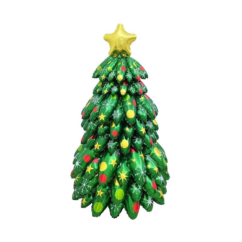 3D DIY Christmas Tree Aluminum Foil Balloon Splicing Christmas Tree Balloon Christmas Decoration Christmas 2026 Supplies