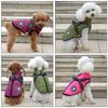 Winter Waterproof Dog Clothes with Harness Warm Pet Dog Cotton Jacket for Small Large Dogs Puppy Clothing French-Bulldog Coat
