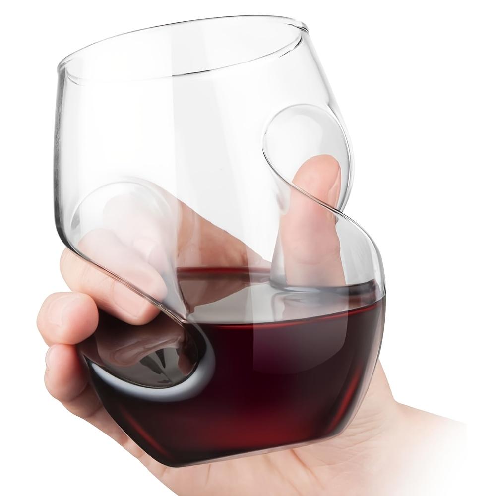 [Elegant Glasses] 4 Elegant 16oz Borosilicate Glasses | Wine Glasses, Suitable for Parties, Weddings,Picnics, Iced Coffee, Mojitos, Juice, Whiskey