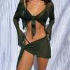 Street Style Women Summer Set With Spliced Polyester And Elastane Fabric For Casual Wear