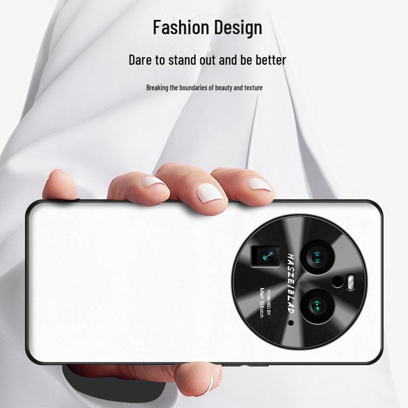 Protective Liquid Leather Shell Cover for Oppo Find X6 Pro. Anti-fall Design. One Piece Shipment Available.