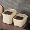 Leakproof Rice Bucket Moisture-proof Cereal Container Fresh-keeping Sealed Cans