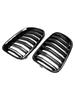 Blank Svart Frontfanger Nyregrill Grill Passer BMW X3 F25 2011-2014 Dobbel Linje