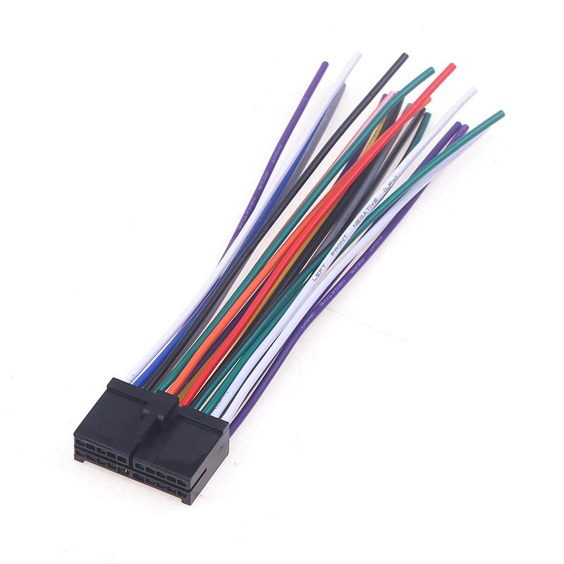 Car Radio Wire Harness 20pin Audio Wiring Adapter Cd Dvd Connector Cable T-plug Power Cord Modified Parts Radio Accessories 4