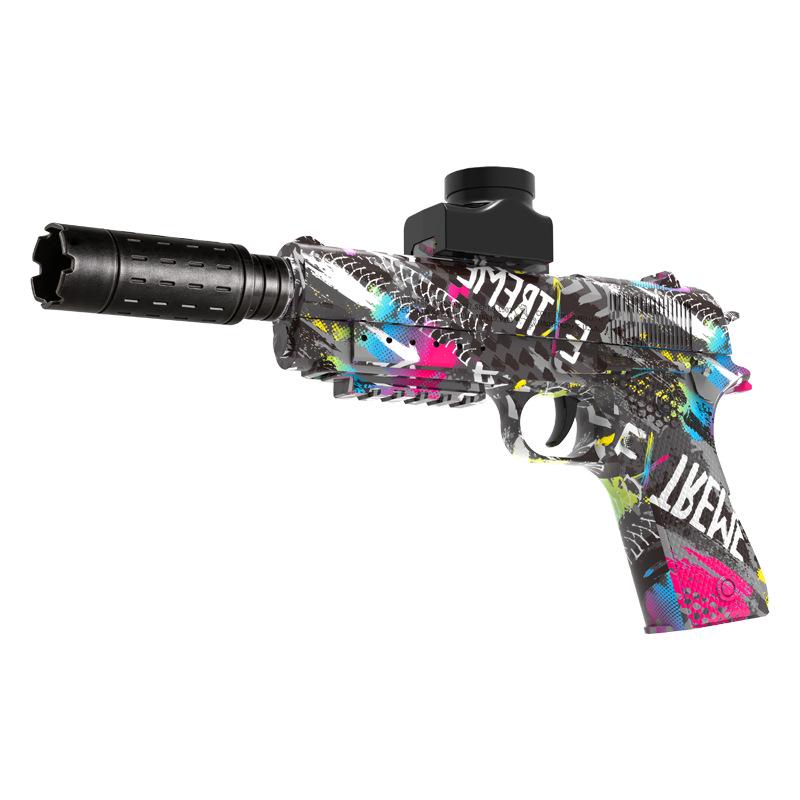 Graffiti Toy Gun: Electric, Continuous Firing, Interactive Outdoor Toy, ABS Material