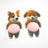 3D Chubby Corgi Silicone Bumper Stickers Ultra-Soft Car Home Anti-collision Pads Cute Puppy Decorative Fun Squishy Stickers