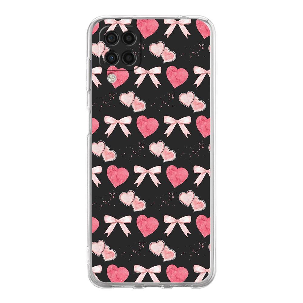 Phone Case For Samsung Galaxy A13 A33 A35 A55 A73 A53 A23 A51 A71 A21S A31 A41 A05s A03S A15 A25 5G Cover Cute Pink Heart Bow