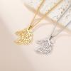My Shape Geometric Horse Head Pendant Necklaces for Women Men Stainless Steel Gold Plated Animal Charm Jewelry Gifts for Friend