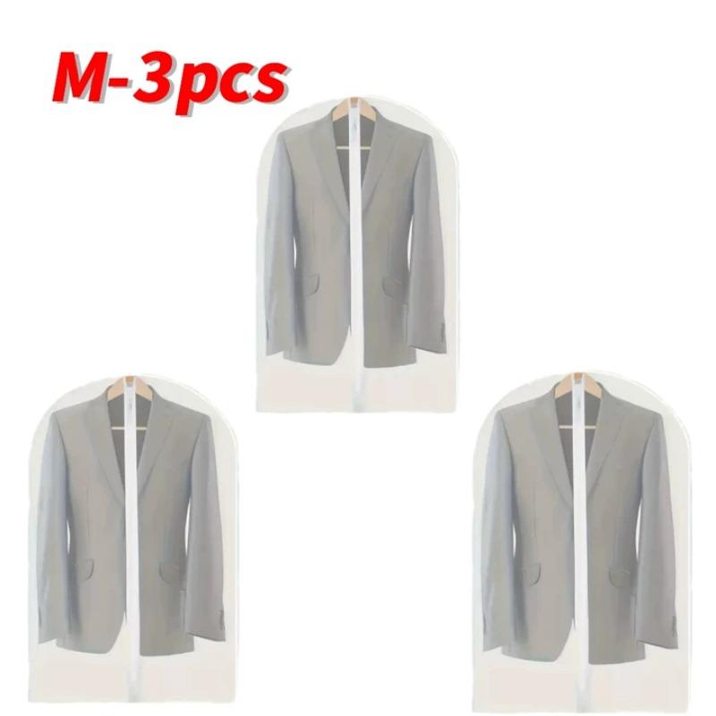 Storage Dust Cover Waterproof Visible Moisture-proof Mildew Proof Hanging Pocket Coat Suit Hanging Cotton Jacket Bag Long Style