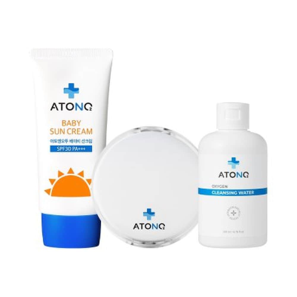 

ATO&O2 Дитячий сонцезахисний крем Сонцезахисний крем + Сонцезахисний кушон + Очищуюча вода